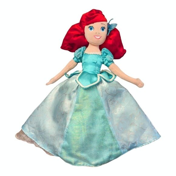 Disney Parks Little Mermaid & Sleeping Beauty Reversible Doll Ariel & Aurora - Picture 1 of 14